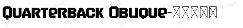 Quarterback Oblique字体转换